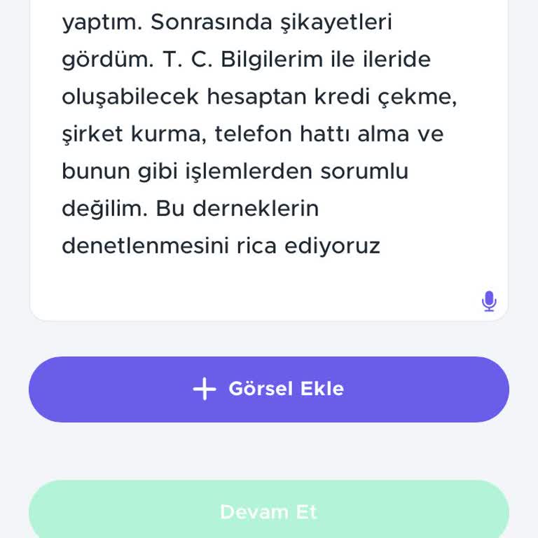 Yardımeli Derneği (Burs Başvuru) Olumsuz Koşullardan Mesul Değilim