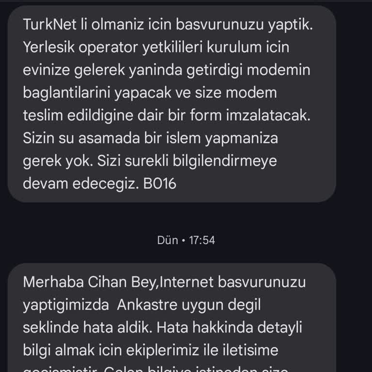 TurkNet Aktivasyon Sürecinde Yaşanan Sorunlar Ve İlgisizlik
