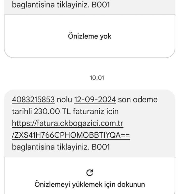 Ck Boğaziçi Elektrikten Bana Ait Olmayan Abone Mesajları