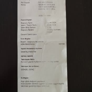 Bosch Servis Buzdolabını Uyku Modundan Çıkarmadı Gıdalarım Bozuldu...