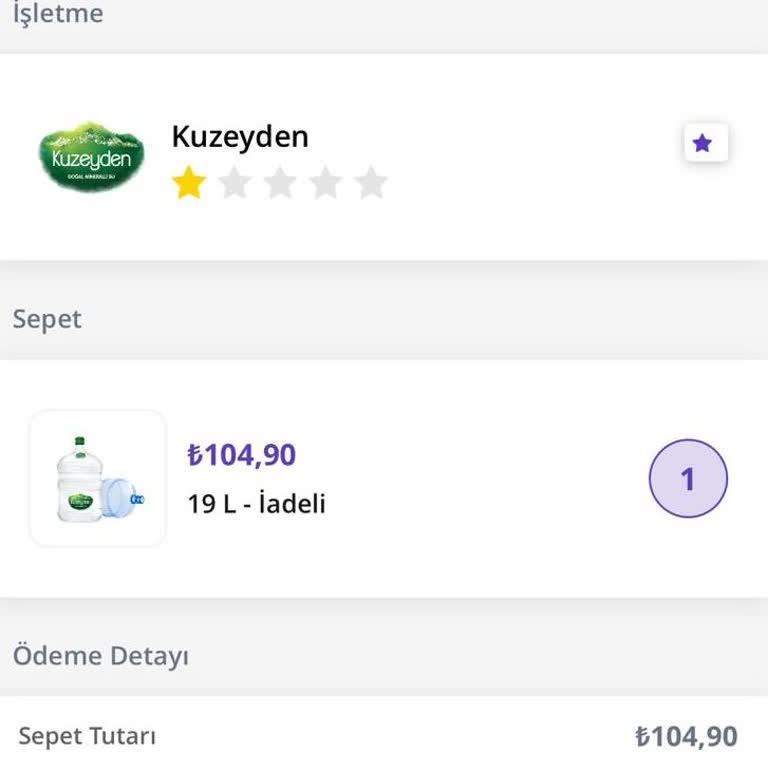 Getir Su Teslim Edilmeyen Ürüne Teslim Bilgisi Girmesi