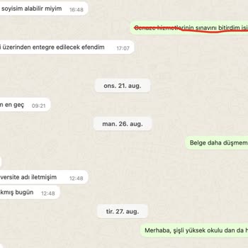 Eğitim Academy Teslim Edilmeyen Belge