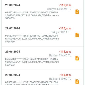 Cvmaker.com.tr Hesabımdan Düzenli Para Çekti