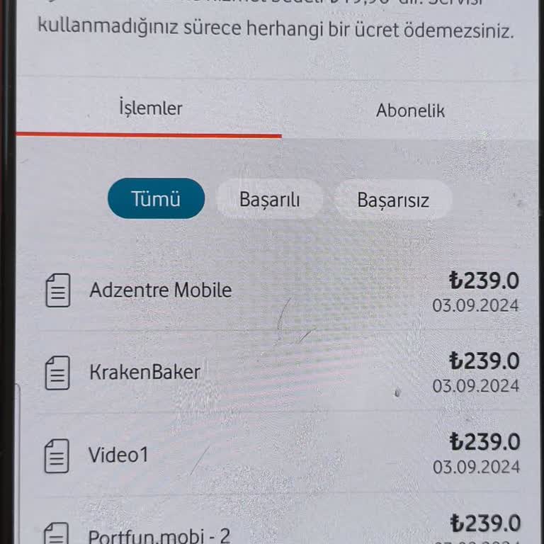 Vodafone Payguru Abonelik Sorunu