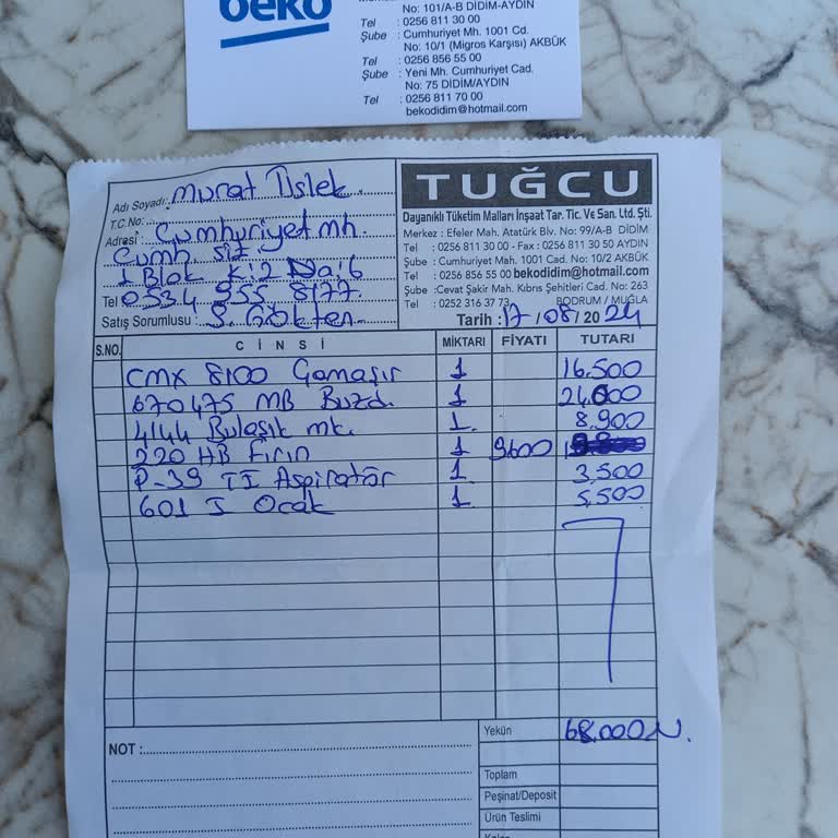 Beko Didim'deki Beyaz Eşya Satın Alma Deneyimi