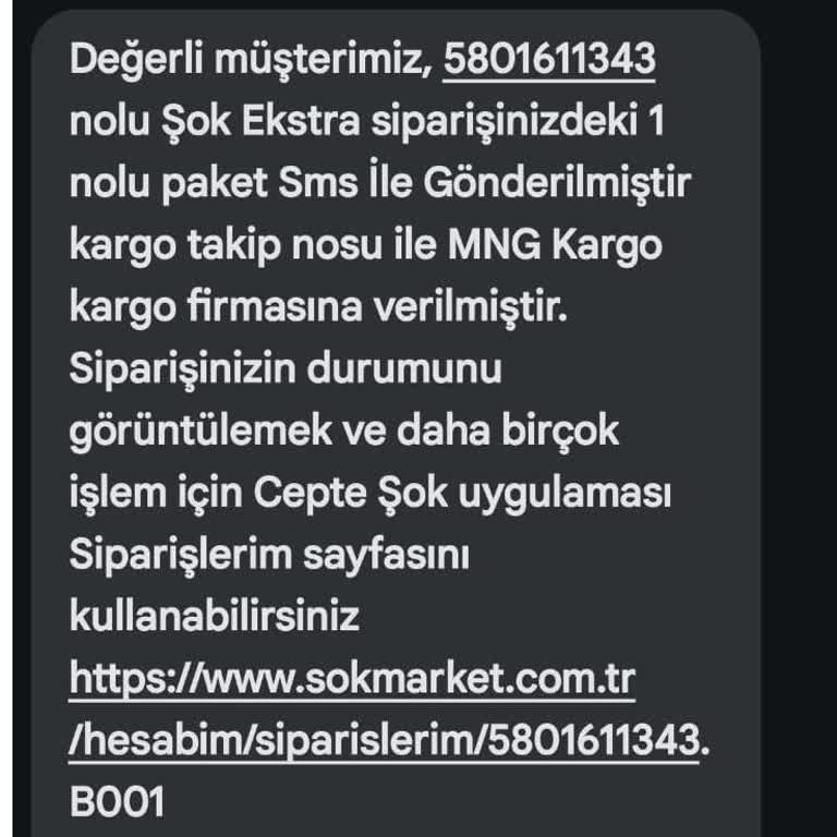 Cepte Şok Teslim Edilmeyen Ürün