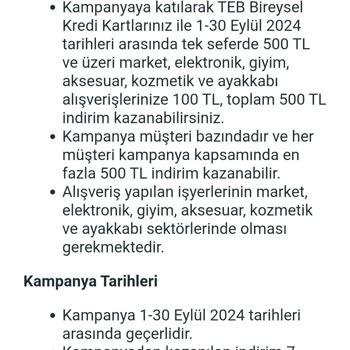 Türkiye Ekonomi Bankası Kampanya