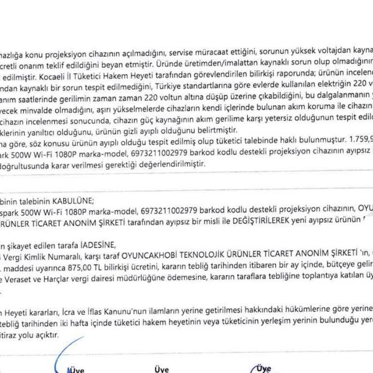 Oyuncakhobi Mahkeme Firmanın Ayıplı Ürün Sattığına Karar Verdi!