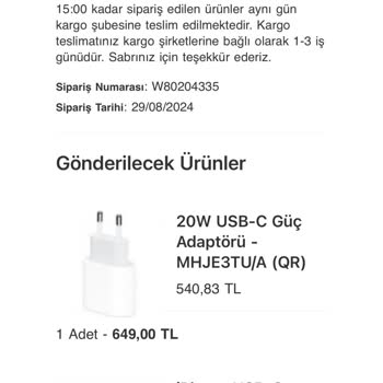 Apple Türkiye Store Sahte Ürün Hepsinin Ücret İadesini Talep Ediyorum