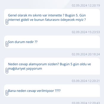 TurkNet İnternet Hizmeti Destek Sorunu