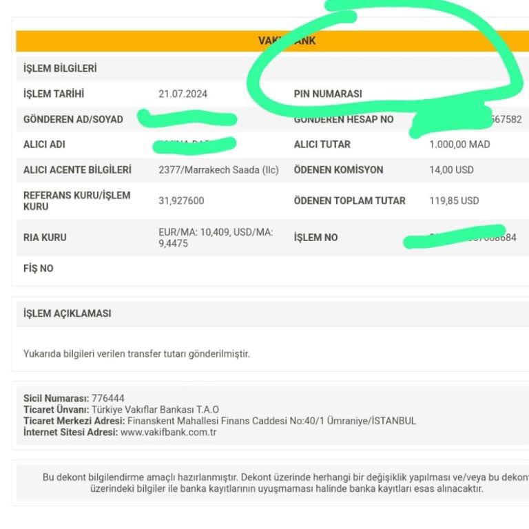 VakıfBank Mobil'den Ria Üzerinden Yaptığım Ödeme Beni Mağdur Etti