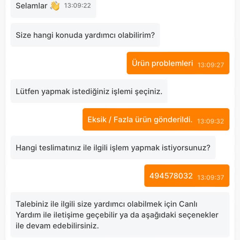 Migros Sanal Market Eksik Ürün Mağduriyeti