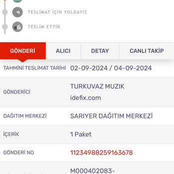 İdefix Teslim Edilmeyen Kargomun Ücret İadesini Talep Ediyorum!