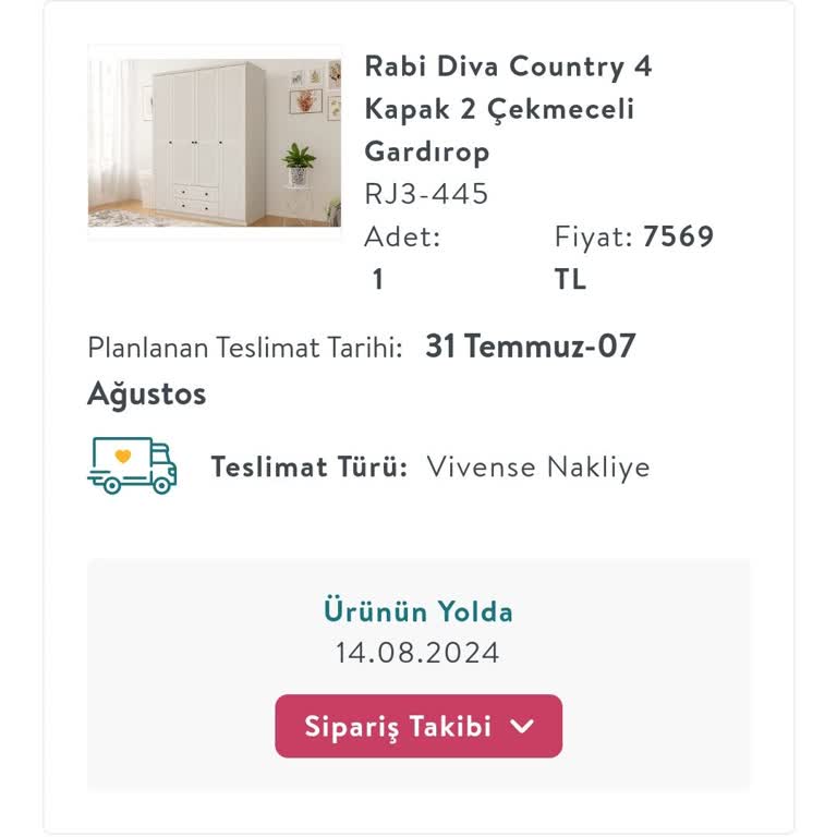 Vivense Teslimat Gecikmesi Ve Müşteri Hizmetleri Sorunu