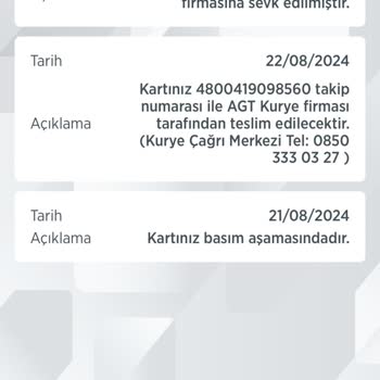 Sözde Aynı Gün Teslim Reklamı Yapan AGT Kurye 12 Gün Oldu Kart Nerede?