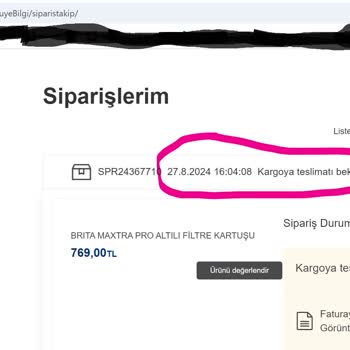Vatan Bilgisayar 1 Haftadır Gönderilmeyen Ürün