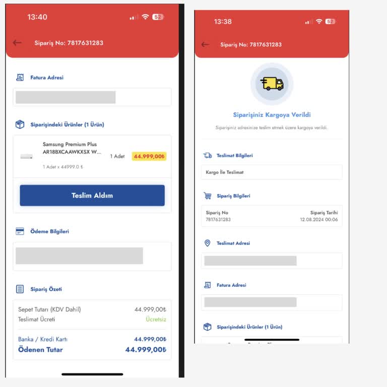 Şok Market Ekstra Üzerinden Yapılan Siparişte Teslimat Ve İade Sorunu
