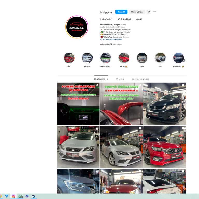 Bodygaraj Instagram Sayfası 0 Müşteri Memnuniyeti