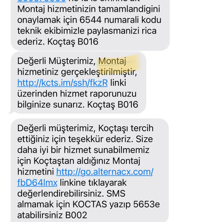 Koçtaş Hizmet Memnuniyetsizliği Hakkında