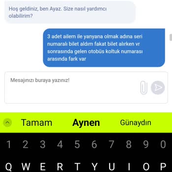 Obilet Yan Yana Bilet Hatası