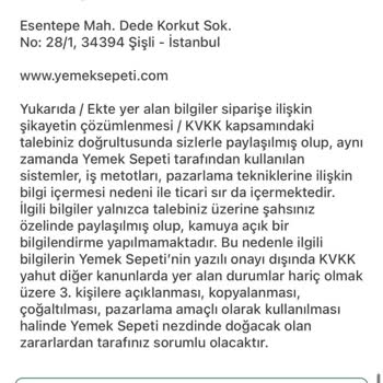 Yemeksepeti İade Tutarımı Yatırmadı!