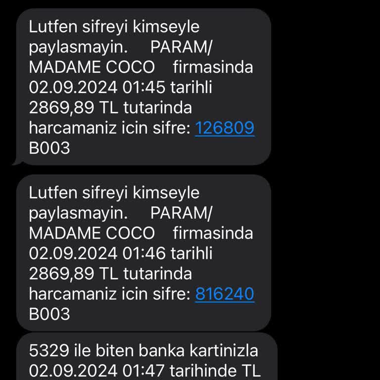 Madame Coco Siparişimi Takip Edemiyorum