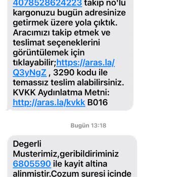 Tutarsız İlgisiz Çözümsüz Aras Kargo