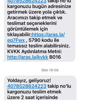 Tutarsız İlgisiz Çözümsüz Aras Kargo