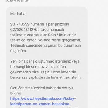 Hepsiburada'da Kargo Teslimatı Ve Hediye Çeki Sorunu