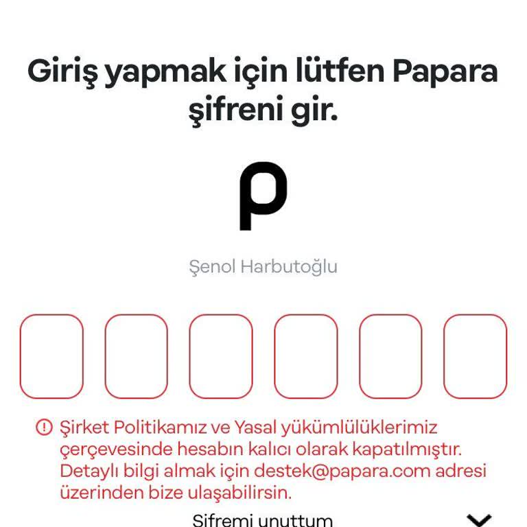 Papara Hesabım Kapatıldı, Yetkililere Ulaşamıyoruz!