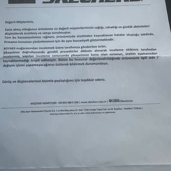 Skechers Ayakkabı İki Ayda Yırtıldı