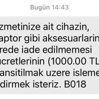 Superonline Cihaz Teslim Ettiğim Halde Ekstra Ücret İstiyor