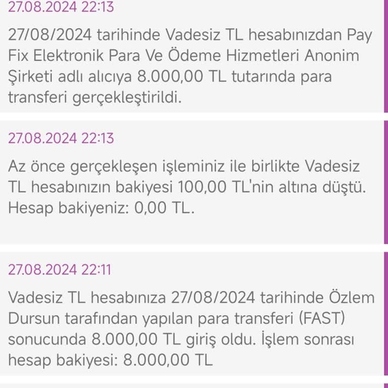 Enpara'da Yapılan FAST Transfer Sonrası Yaşanan Sorun