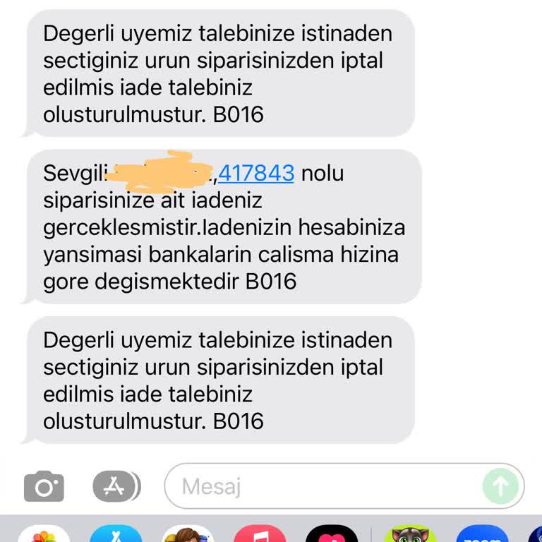 Kayra Giyim İndirim Gününde Sipariş İptali