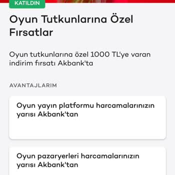 Akbank Oyun Kampanyasından Bihaber.