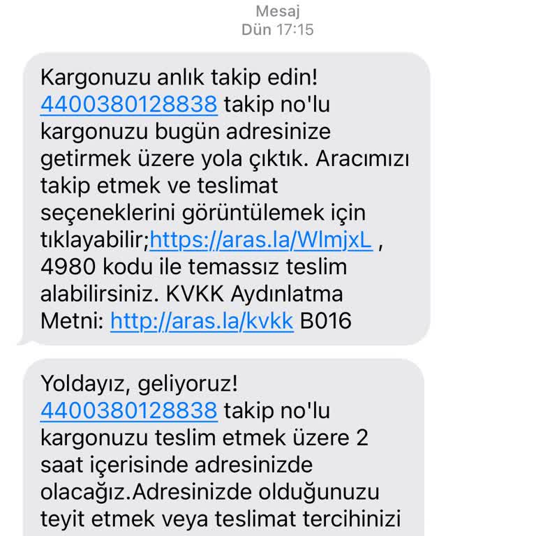 Aras Kargo Setbaşı Kargo Teslim Olmadı