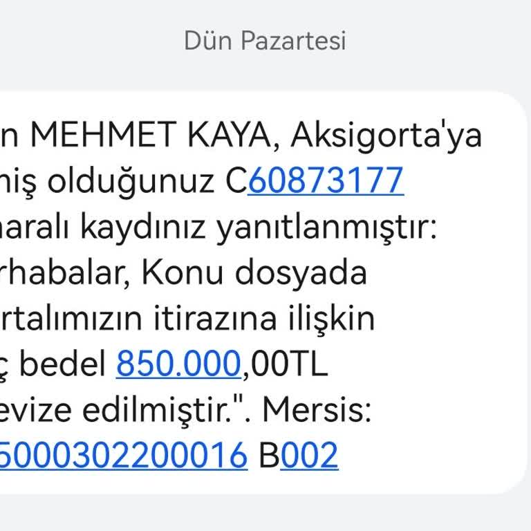Aksigorta Aksam Oto Pişmanlık