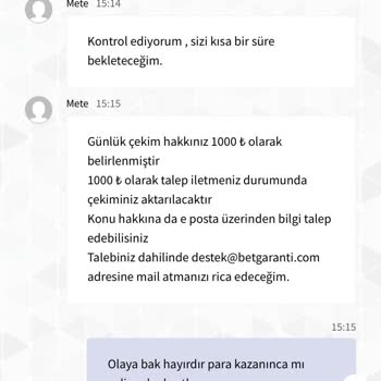 Betgaranti Para Çekme Sorunu