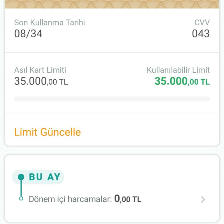 Kuveyt Türk Sanal Kartımı Kullanamıyorum