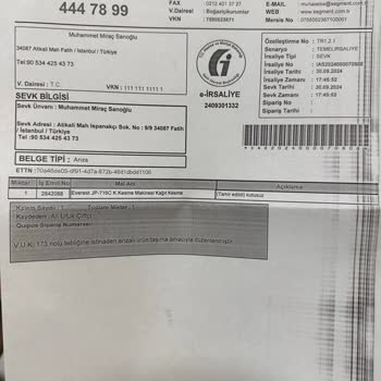 Everest JP-716C Kağıt İmha Makinesi Çalışmama Sorunu
