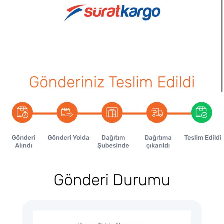 Sürat Kargo Teslim Edilmediği Halde Teslim Edildi Görünen Ürünler