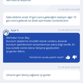 TurkNet'in Kurulum İçin Mükemmel Başarısı