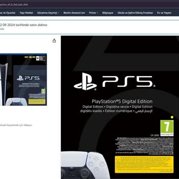 Amazon PS5 Siparişinde Yanlış Ürün Gönderip Ürünü Değiştirmiyor