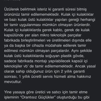 Sennheiser Müşteriyi Mağdur Ediyor