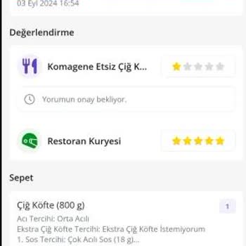 Komagene Yemekten Böcek Çıktı