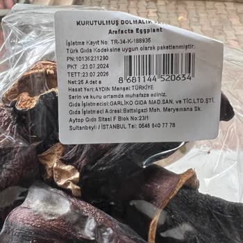 Migros Dünya Hayat Kuru Patlıcanlar Böceklendi