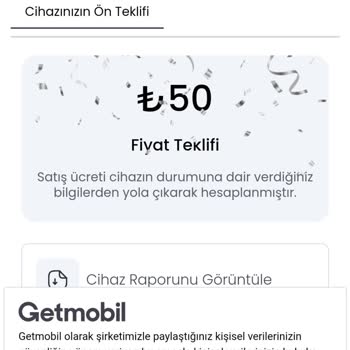 Getmobil Yüksek Tamir Ücreti Ve Düşük Satış Teklifi