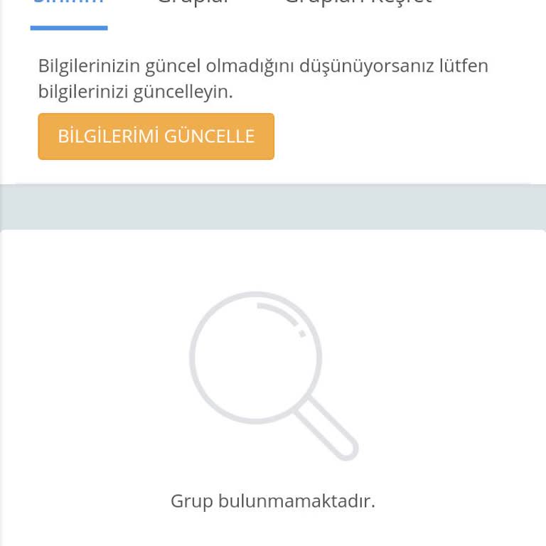 EBA (Eğitim Bilişim Ağı) Ebay'da Sınıf Bilgilerimi Güncelleyemiyorum