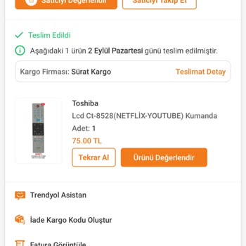 Sürat Kargo Teslim Edilmeyen Kargo Teslim Edildi Gözüküyor