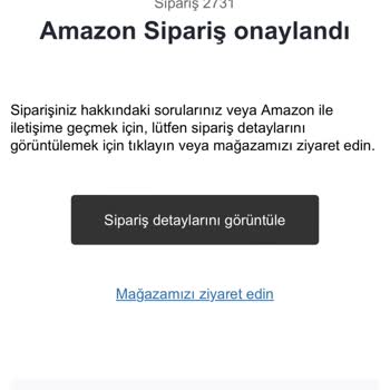 Amazon Alışveriş Sitesi Siparişimle İlgili Bilgilendirme Yapmıyor